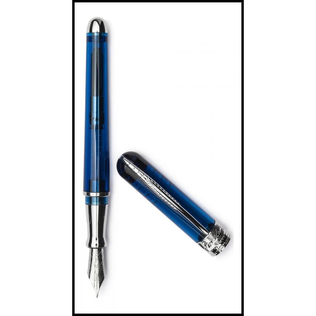 Pineider Avatar UR Demo Roller Penna Nero/Trasparente – In UltraResin, Ricaricabile, Con Astuccio Di Lusso – Made In Italy