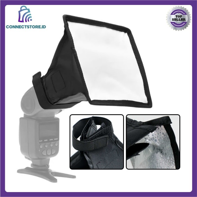 Jual Universal Softbox Flash Diffuser Camera DSLR - Hitam | Shopee ...