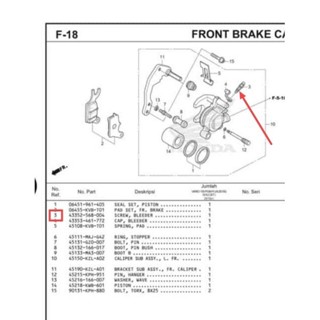 Jual Baut Mur Screw Bleeder Kaliper Cakram Depan Beat Fi Cs Cs Spacy Karbu Supra X Fi Ori