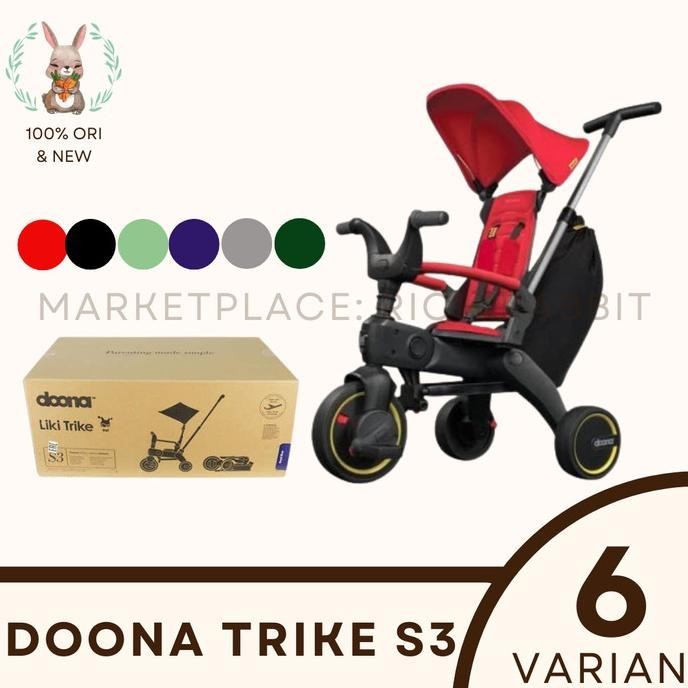 Jual Doona Liki Trike S3 / S5 / Sepeda Stroller Lipat / Stroller Anak ...