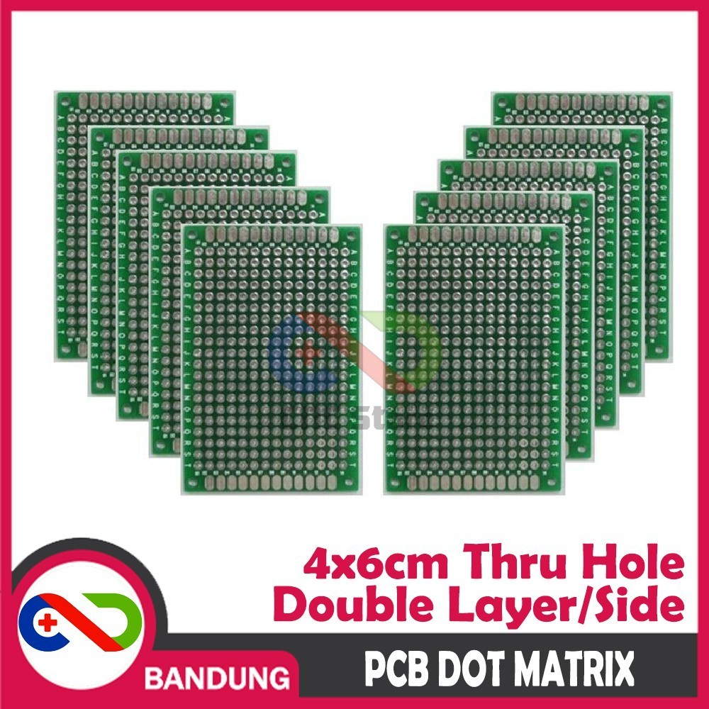 Jual PCB DOT MATRIX THRU HOLE DOUBLE LAYER 4X6CM 4*6CM | Shopee Indonesia