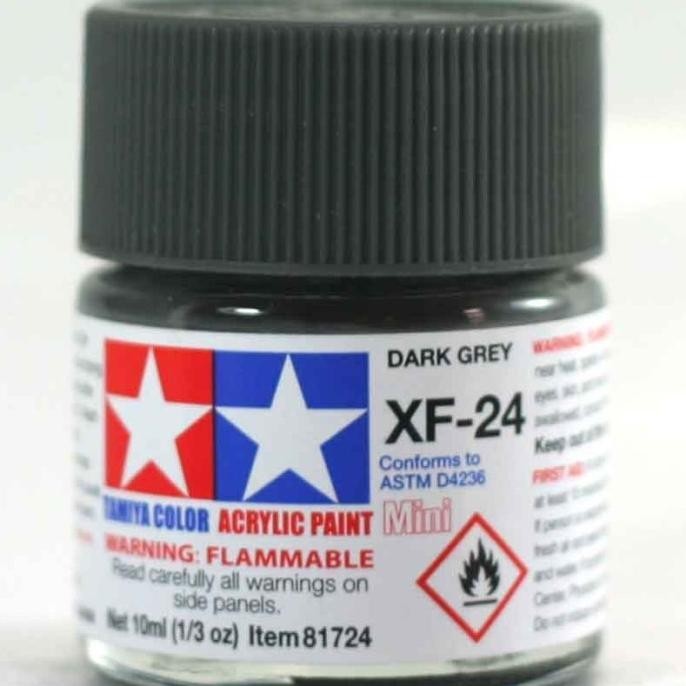 Jual tamiya acrylic XF-24 Dark Grey ( cat gundam model kit ) | Shopee ...