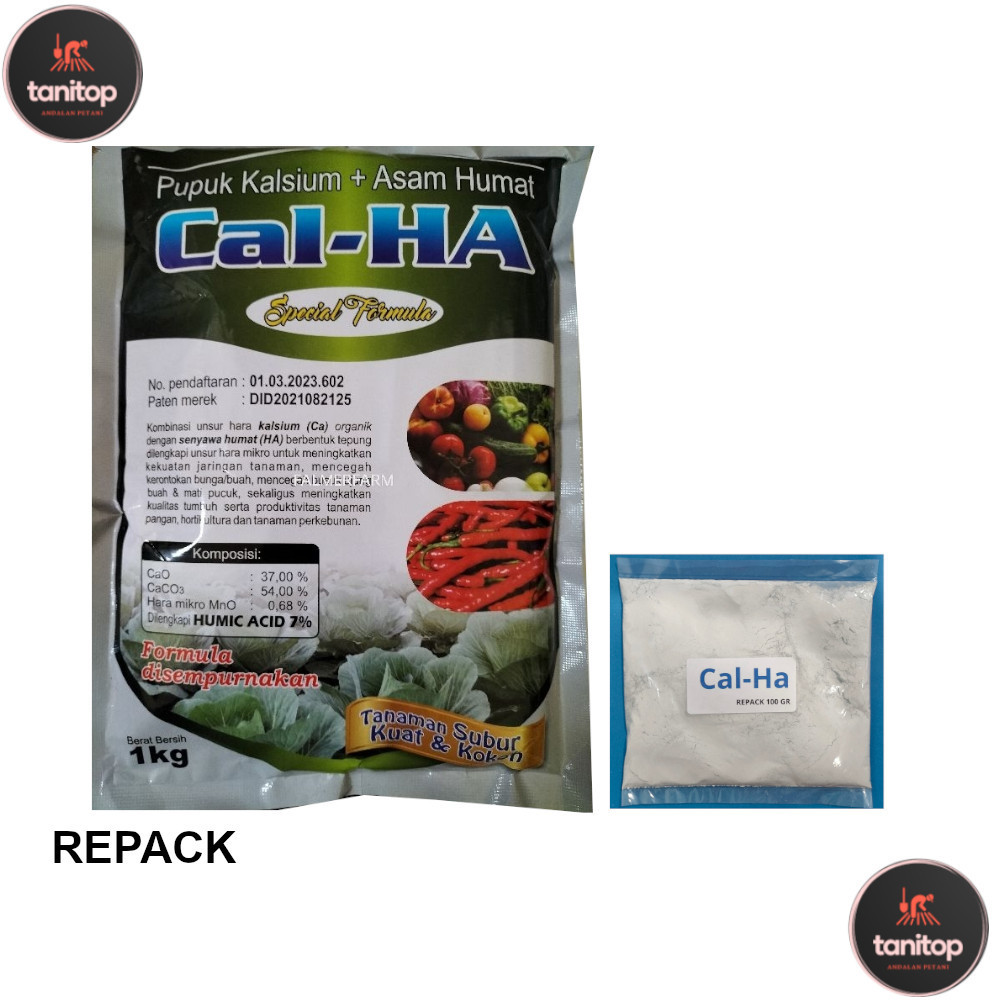 Jual CalHA 100 Gram Cal-HA 100 Gram Pupuk Kalsium Plus Asam Humat ...