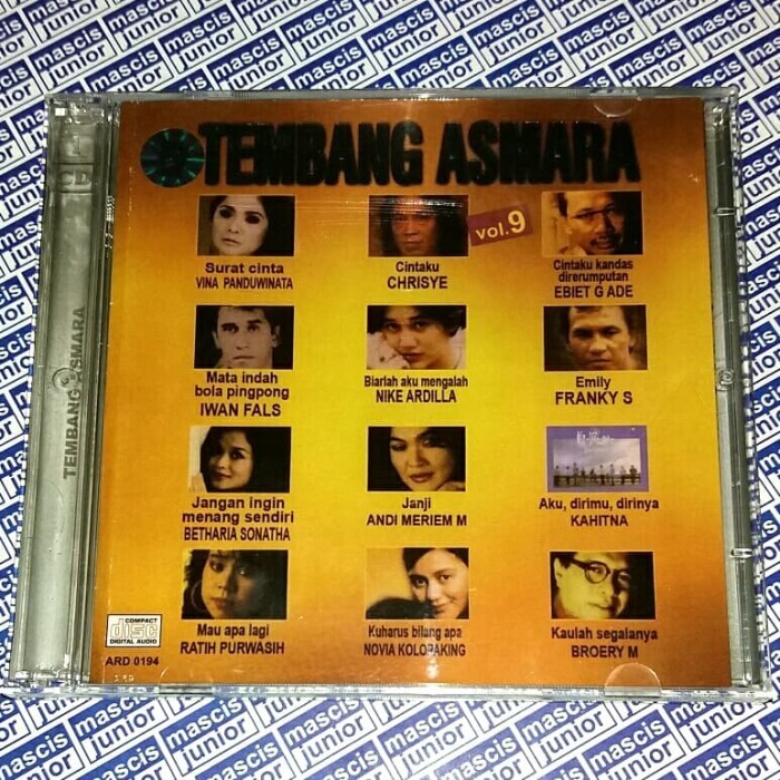 Jual CD 15 Tembang Asmara Vol. 9 ft. Nike Ardilla Kahitna Iwan Fals