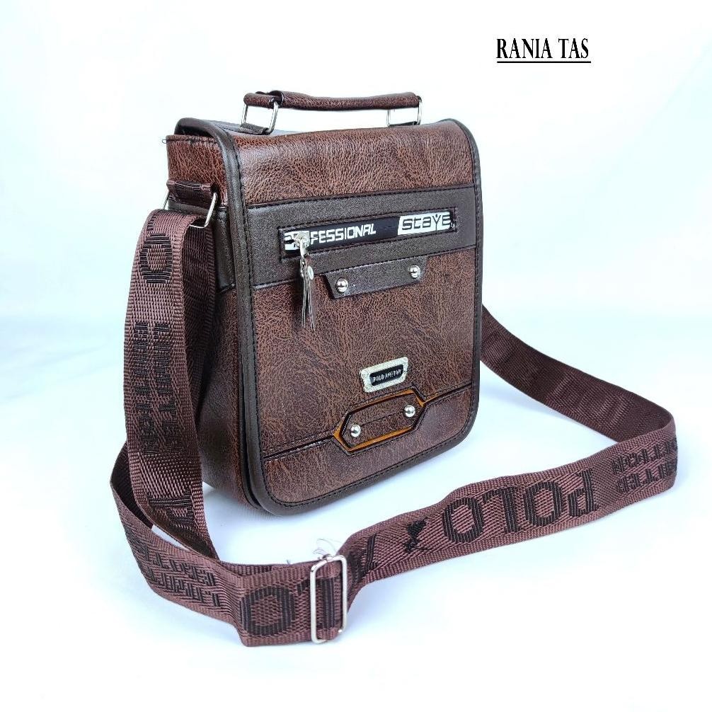 Jual Tas Selempang Polo 9"Inchi Kulit Pu Leather Original Polo Amstar