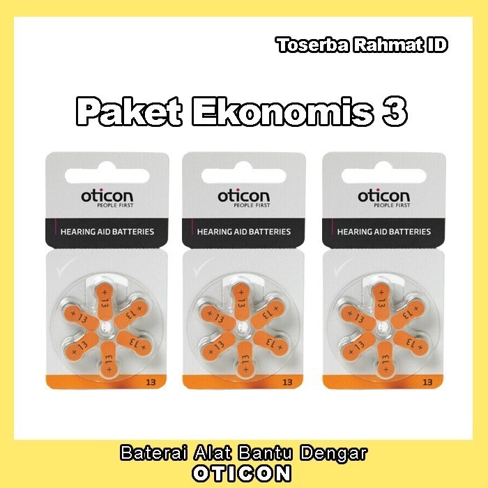 Jual Ready Baterai Alat Bantu Mendengar ABD Merek Oticon Type 13 [Paket ...