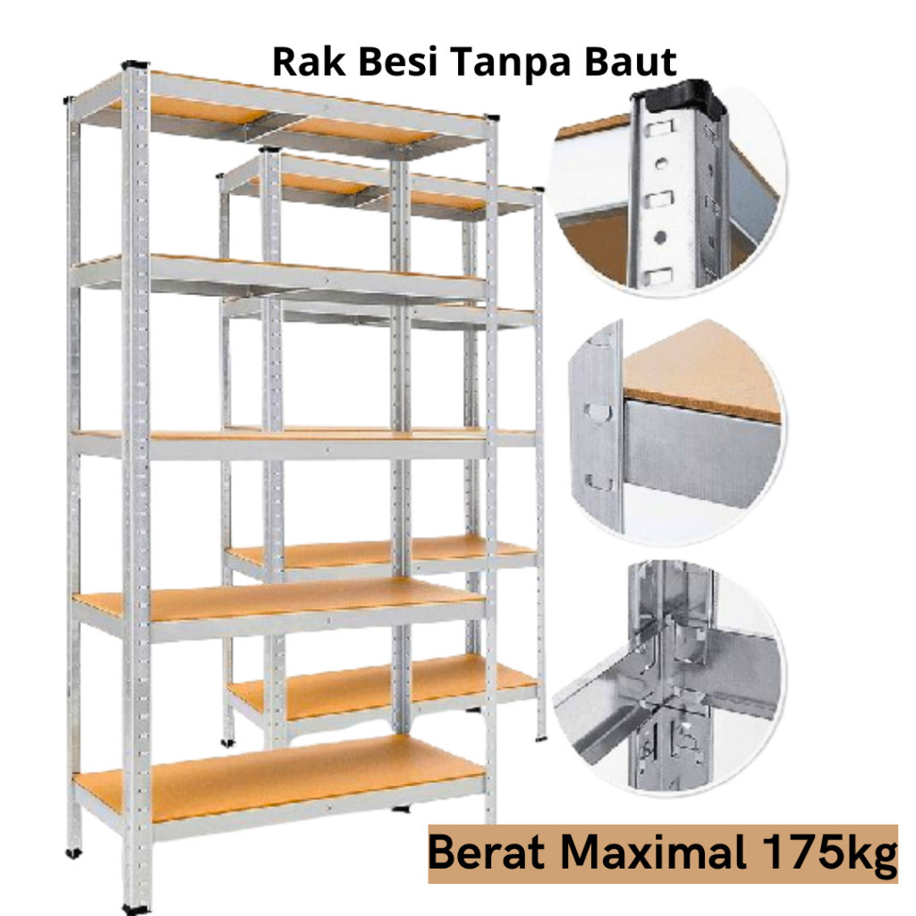 Jual Hy Rak Besi Susun Serbaguna Rak Besi Rakit Tanpa Baut Rak Besi ...