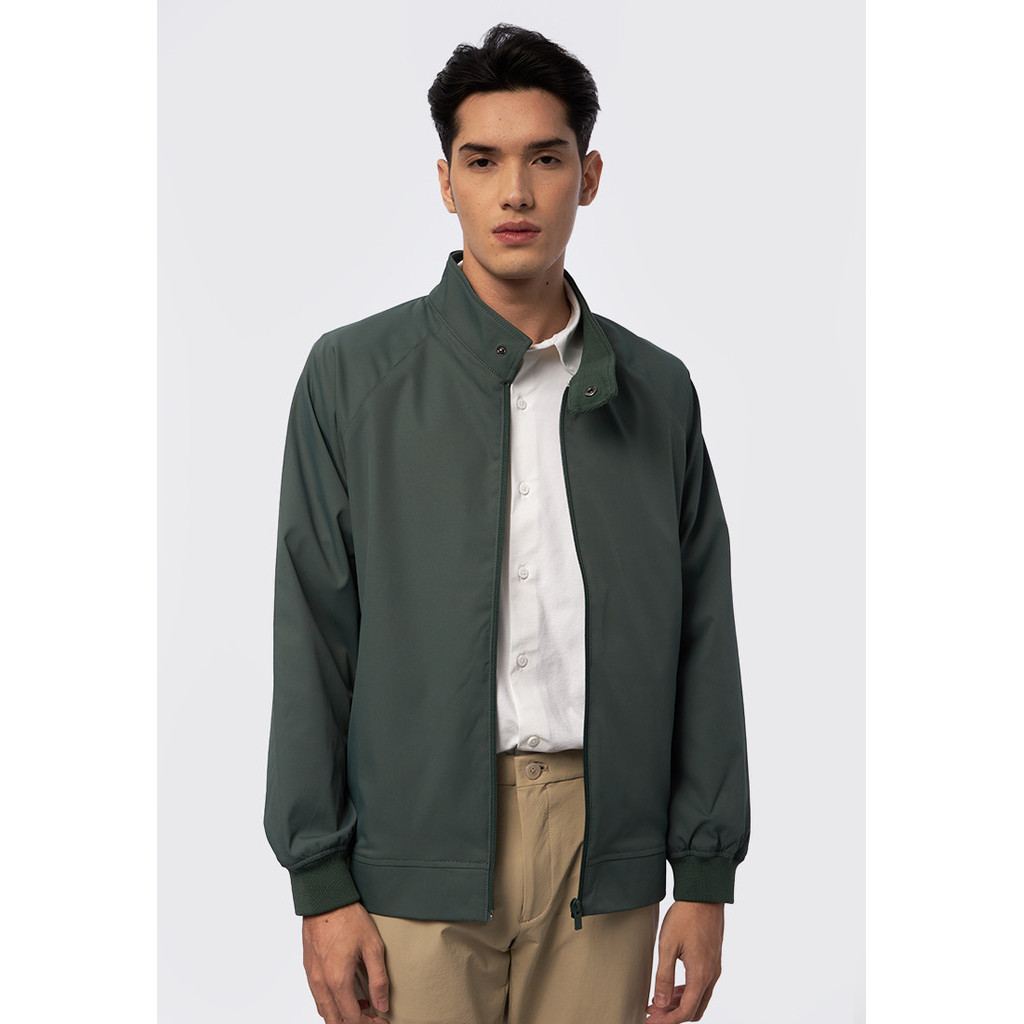 Jual Executive High Neck Jacket with Raglan Sleeve Dusty Green | Shopee ...