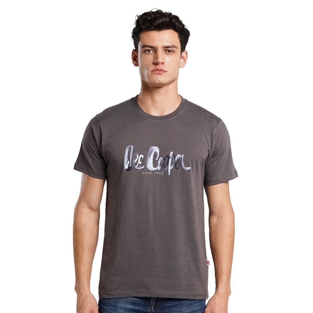 Lee Cooper T-Shirt Beige Uomo Olaz, ecru, XXL