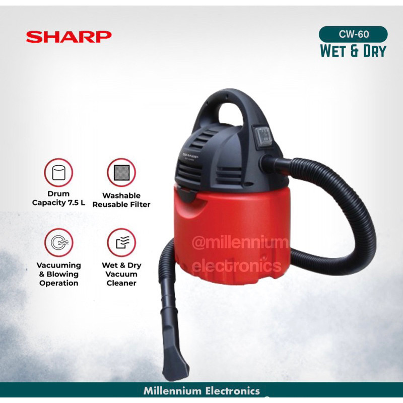 Jual Vacuum Cleaner SHARP EC-CW60-R 60 60R | Shopee Indonesia