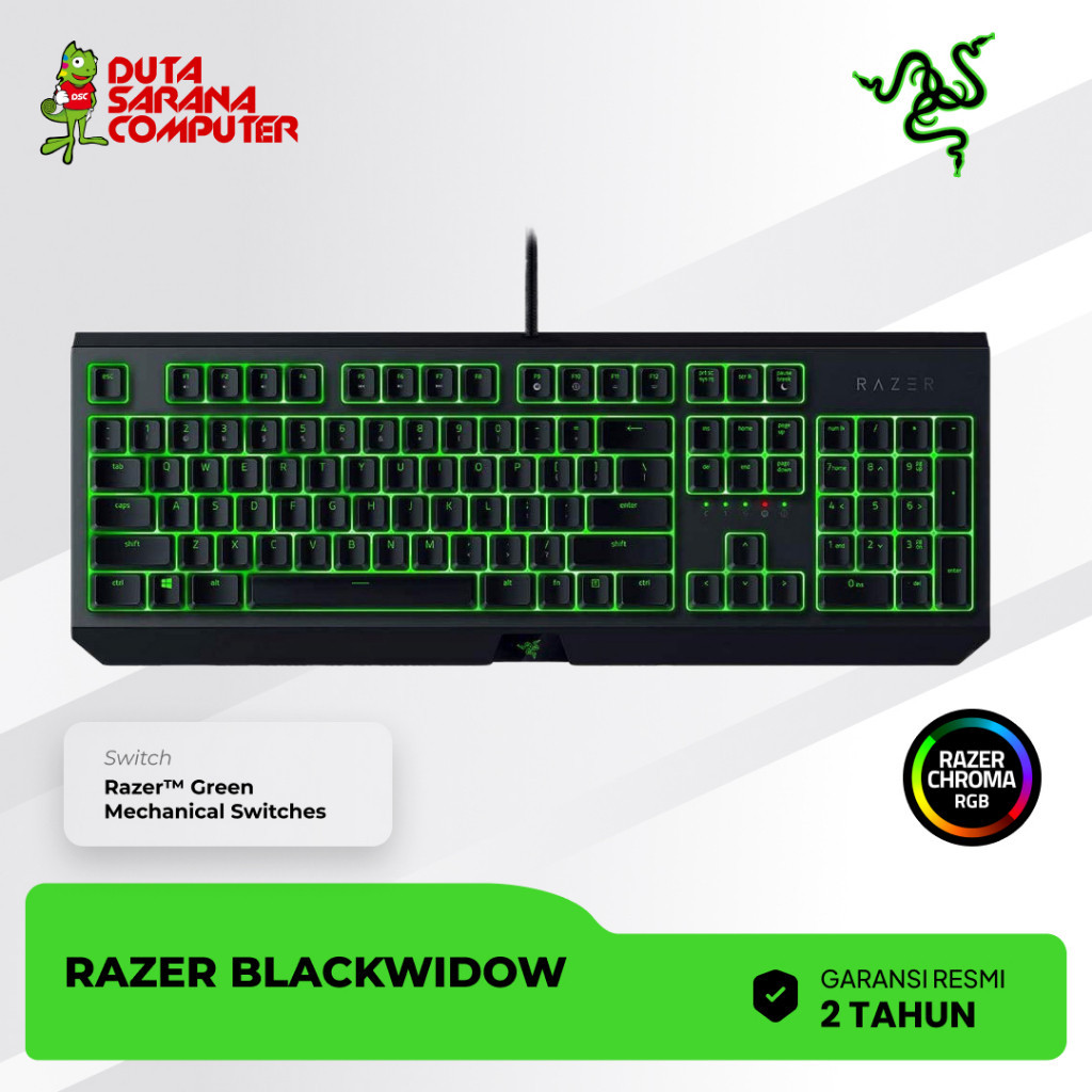 Jual Keyboard Razer Blackwindow Green Keyboard Razer Gaming Murah ...