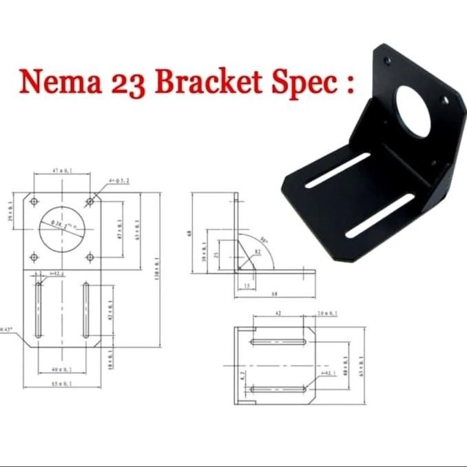 NEMA 23 57 Steppr Motor Zubehör Halterung Unterstü... – Vicedeal