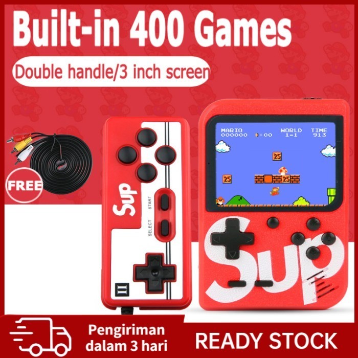 Jual Gameboy Retro SUP 400 in 1 Games Console Portable Classic 1/2 ...