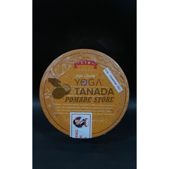 Jual Pomade Sir Essential Gold Edition Waterbased (Free Sisir Carbon ...