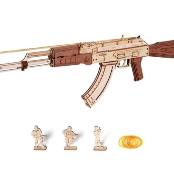 Jual Robitime Rokr Ak-47 Assault Rifle Gun 3D Wooden Puzzle Lq901 ...