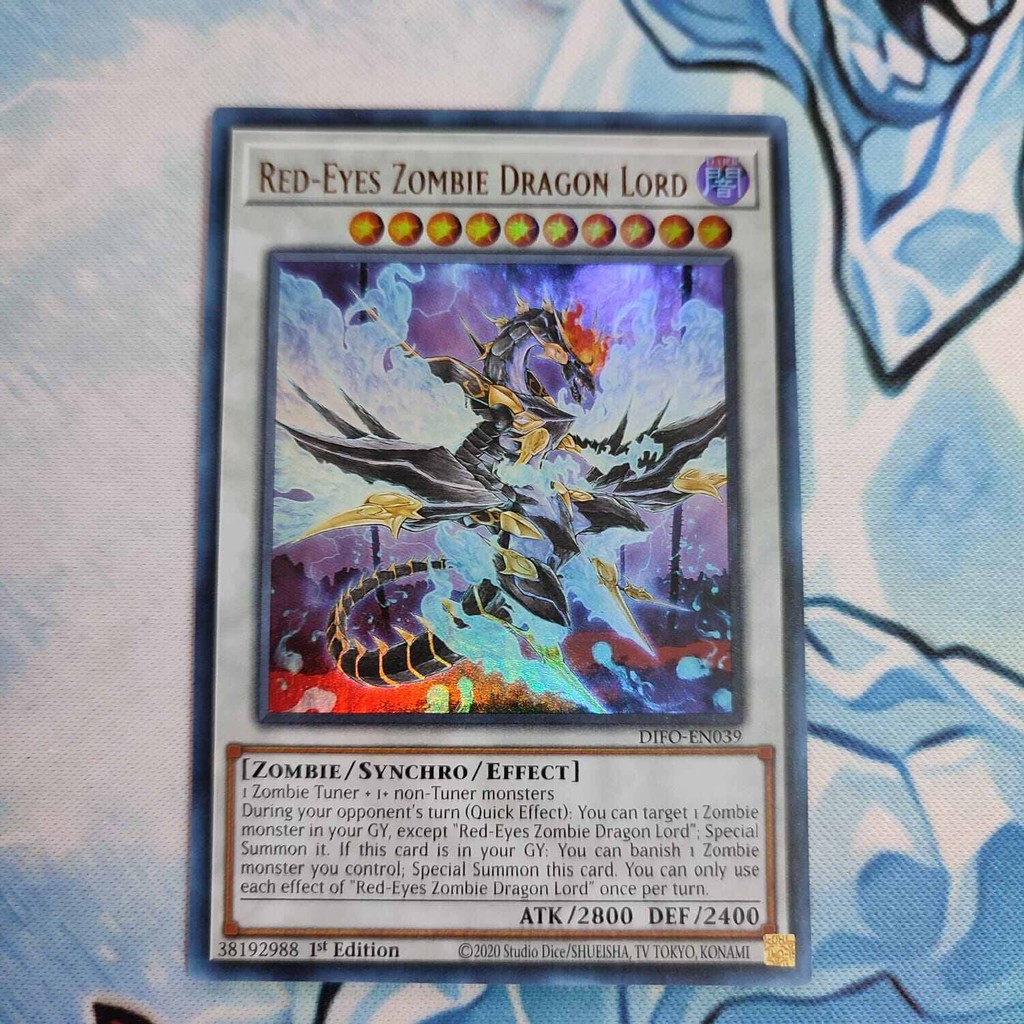 Jual yugioh red eyes zombie dragon lord DIFO ultra rare original ...