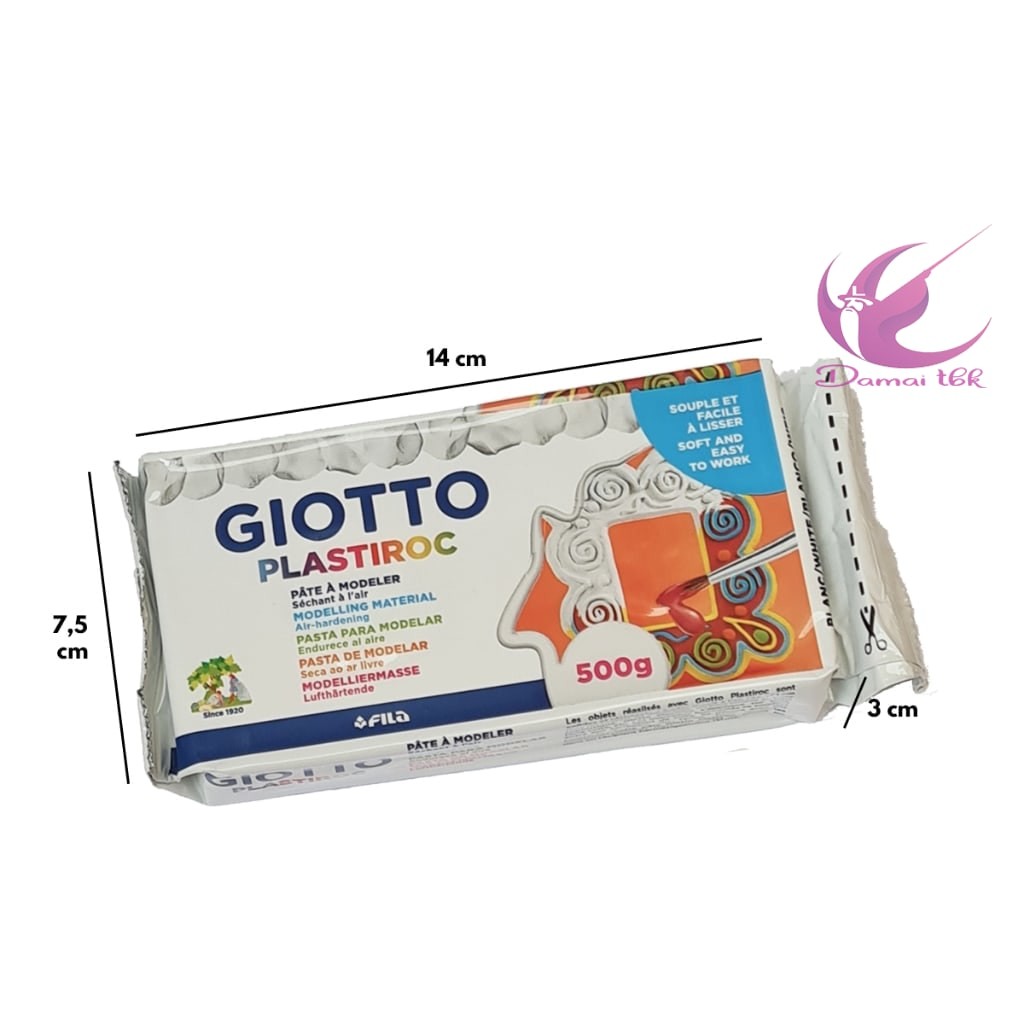 PLASTIROC Boetseerpasta 4x500 G – Weiße Modelliermasse, Perfekt Zum Formen & Basteln