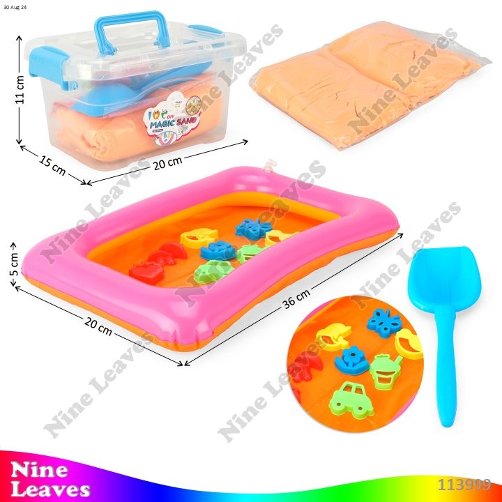 Jual Mainan Anak Magic Sand Kolam Pompa + Refill 1 Kg + Cetakan Pasir ...