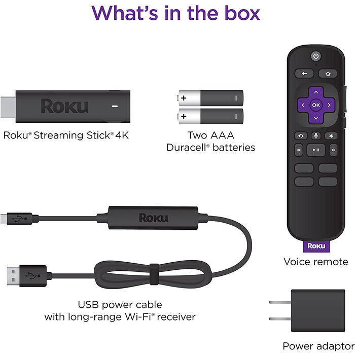 Jual Roku Streaming Stick+ Hd 4K Hdr Streaming Media Player Plus ...