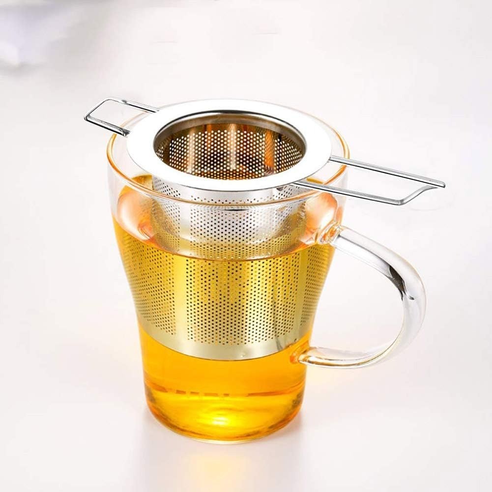 Jual Saringan Teh Stainless Steel Reusable Filter Tea Strainer - JXI304 ...