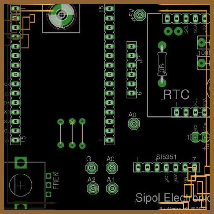 Jual [SPL] PCB ARDUINO ESP32 BITX VFO DDS SI5351 TFT SPI 1.8
