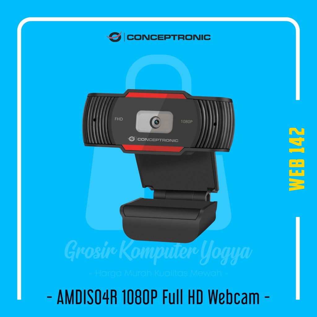1080p Webcam Conceptronic Amdis04r Webcam Fullhd CONCEPTRONIC