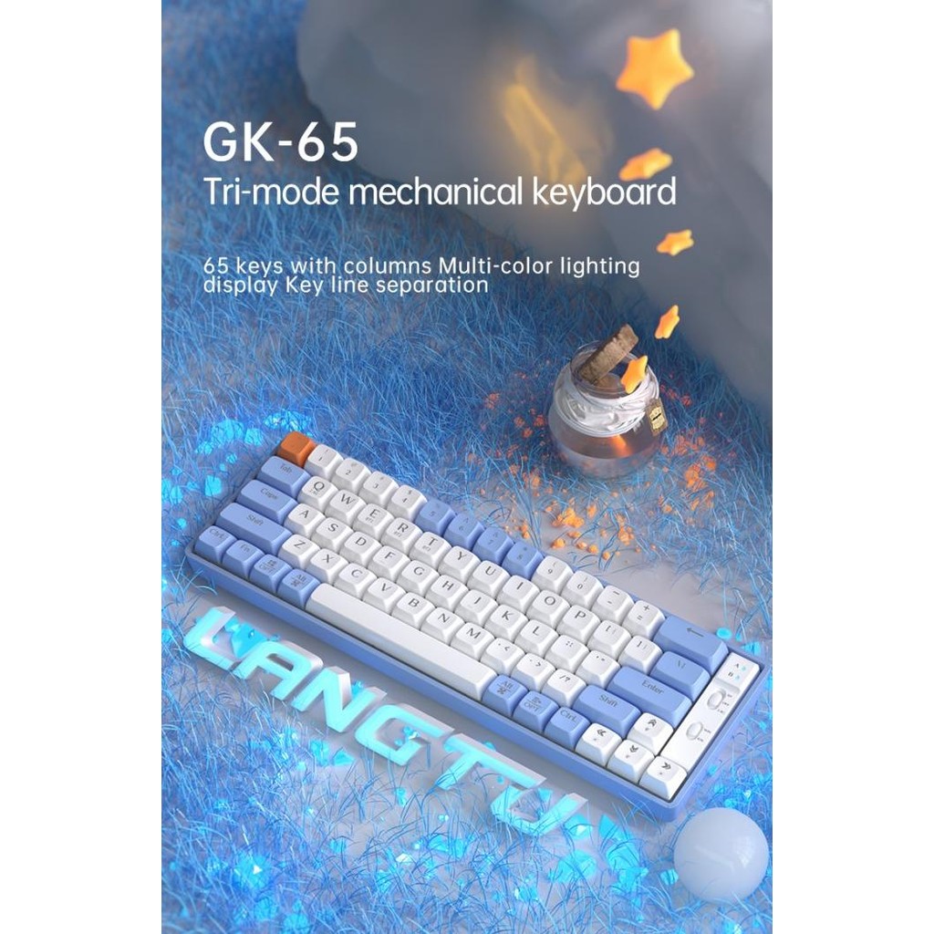 Jual DS99 Langtu GK65 Wireless Mechanical Keyboard Bluetooth & Hotswap ...
