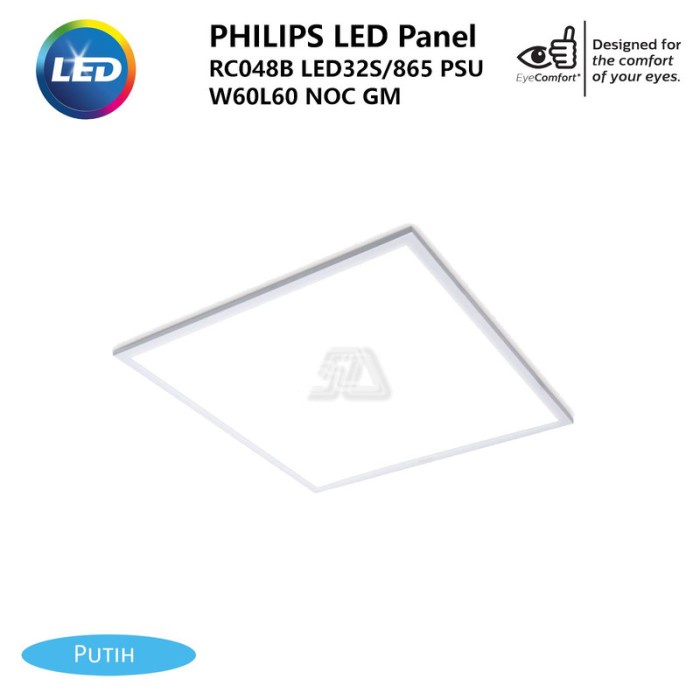 Jual PHILIPS LED Slim Panel RC048B LED32S 865 PSU W60L60 NOC GM Murah ...