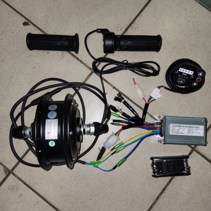 Jual Sepeda Listrik 48Volt Custum Modifikasi Kit Roda Depan | Shopee ...