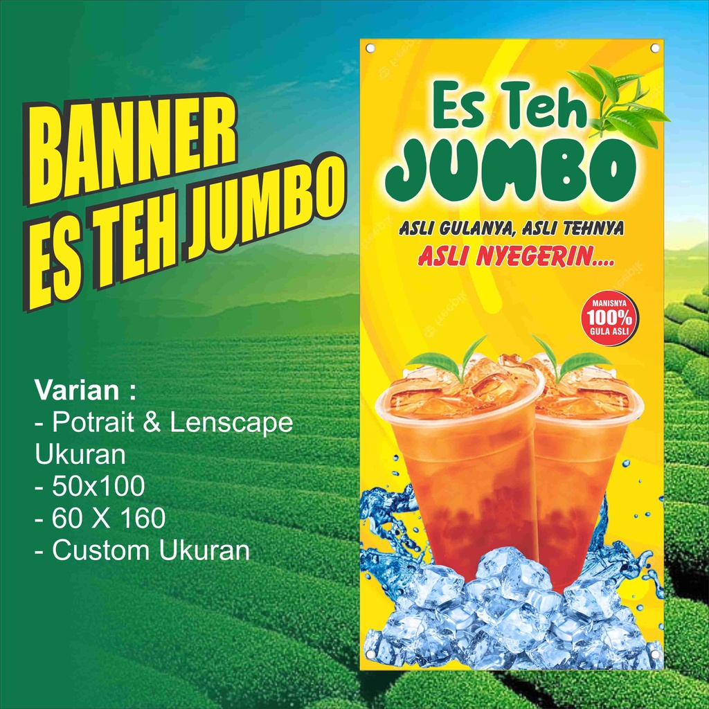 Jual Banner Es Teh Jumbo | Shopee Indonesia