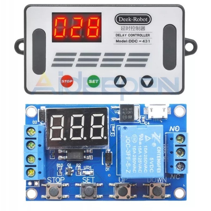 DC 12V Rardo Timer Regolabile Spegnimento Modulo Relè Temporizzazione Interruttore Orario 1 ~ 10sec 10A - Foto 5