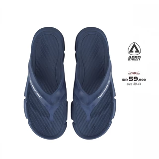 Aerostreet 39-44 Triton Navy - Sandal Sendal Jepit Casual Pria Wanita Aero Street 21DAA0