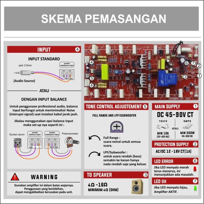 Jual Kit Power Amplifier Ampster M8 Power Ampli 800W Herk | Shopee ...