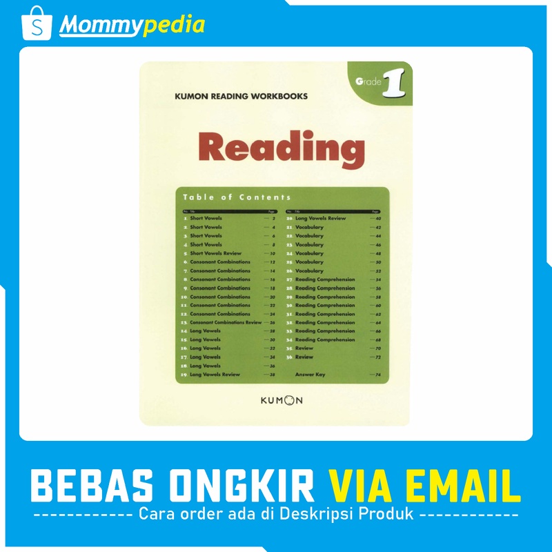 Jual KUMON Grade 1 / Kelas 1 - Reading | Shopee Indonesia