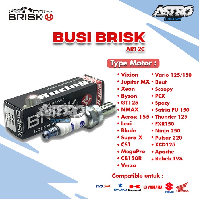 Jual Busi Racing Brisk Nmax Aerox Pcx Vario Copper Super