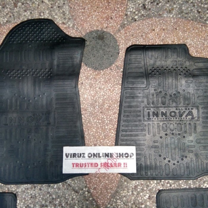 Jual Karpet Karet All New Innova 2016 Hitam Full Set Murah Murah ...