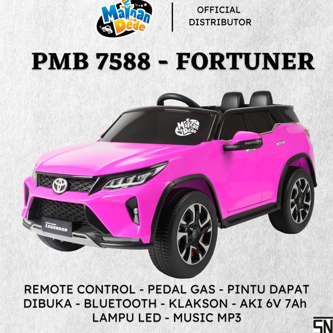 Jual Mainan Mobil Aki Anak Toyota Fortuner Legender Pmb 7588 M