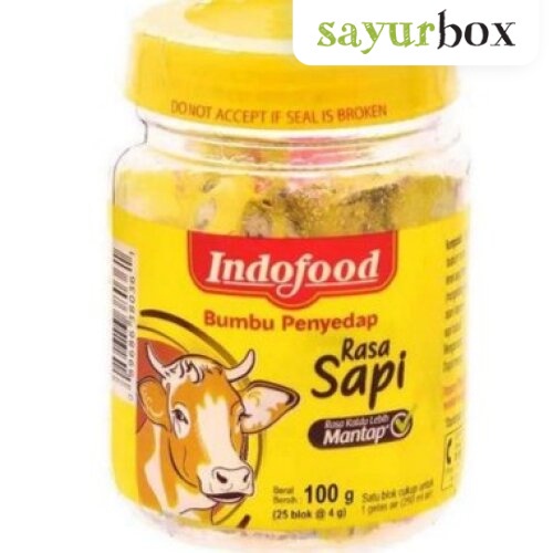 Jual Indofood Bumbu Penyedap Sapi Cube Jar 100 gram Sayurbox | Shopee ...
