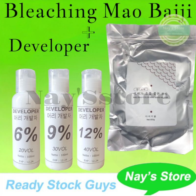 Jual Store BLEACH KOREAN + Developer Bleaching Rambut Korea Mao Baiji