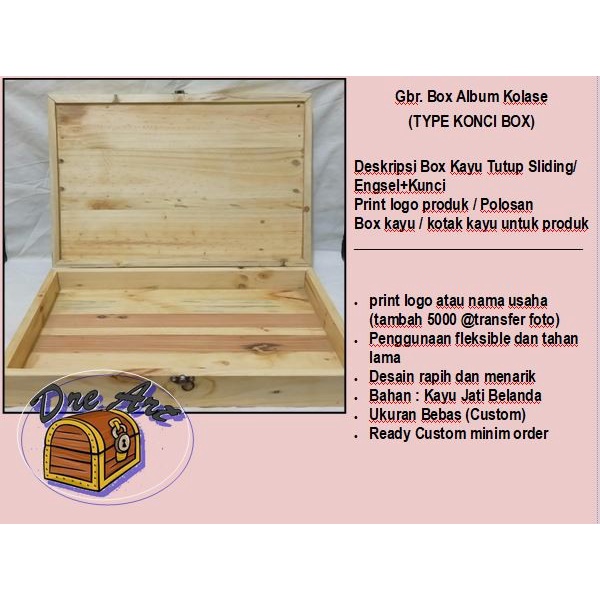 Jual Box kayu foto album kolase custom Shopee Indonesia