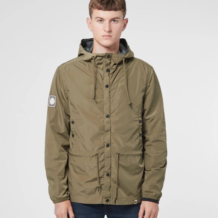 Terraces Menswear Pretty Green Button Up Padded Jacket Ridley