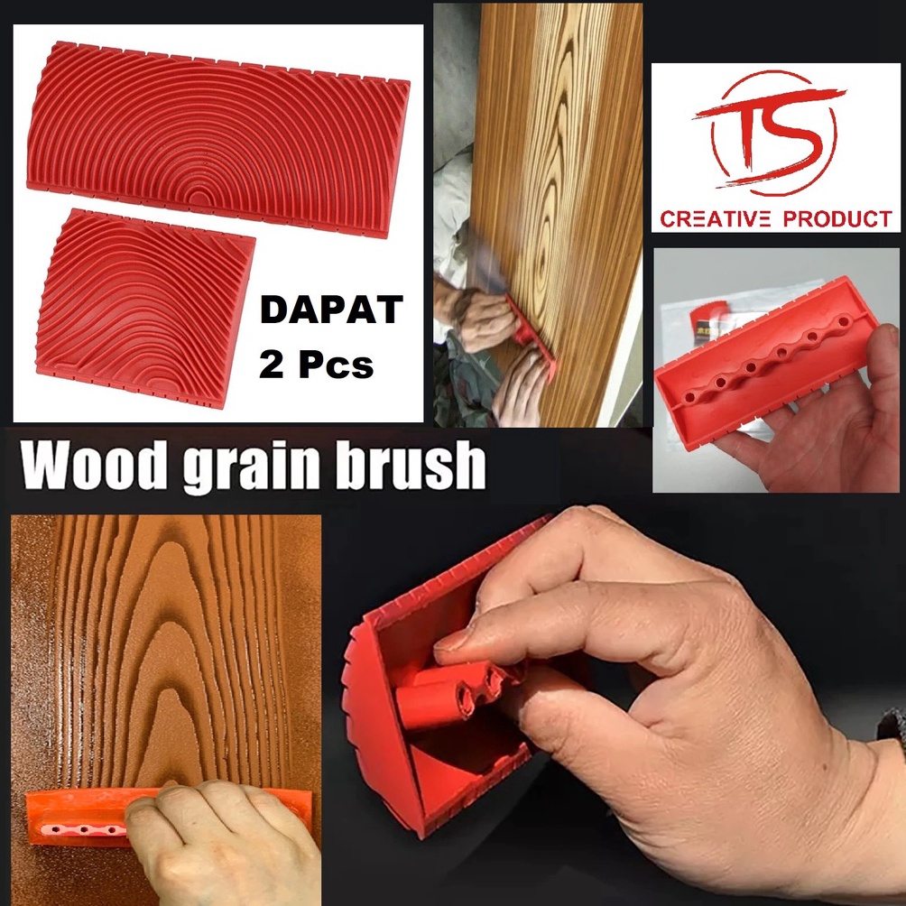 Jual BFT74 Alat Membuat Motif Kayu Rubber Wood Graining Pattern tool