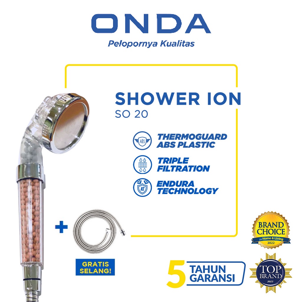 Jual ONDA Shower Ion SO 20 Shopee Indonesia