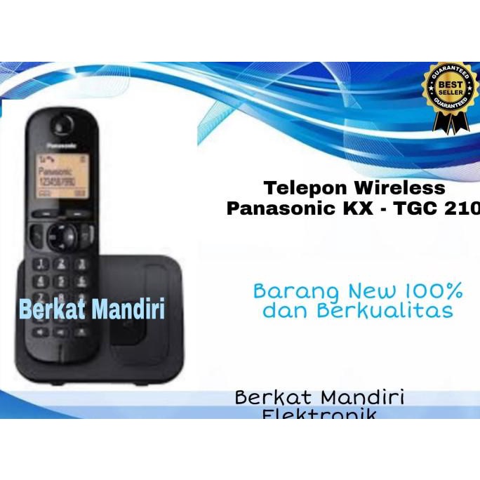 Jual Panasonic Kx Tgc Telepon Wireless Hitam Shopee Indonesia