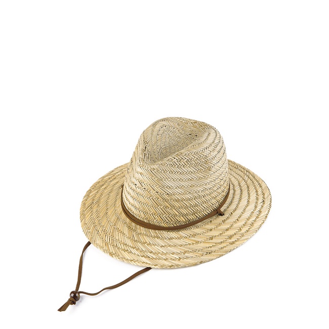 Jual Topi Quiksilver Original Pria Hat Straw desain wide brim untuk holiday beach look Kuliah