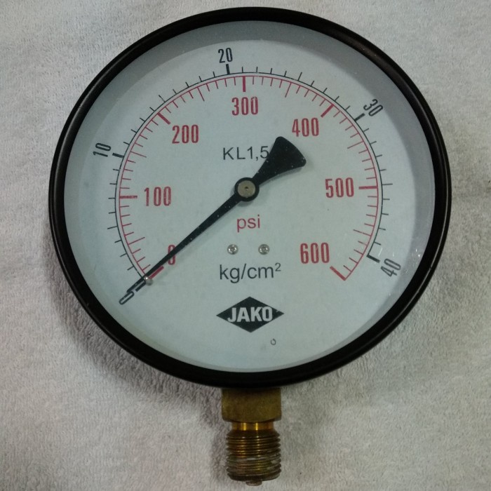 Jual MANOMETER PRESSURE GAUGE 6" 6Kg/Cm2 JAKO Shopee Indonesia