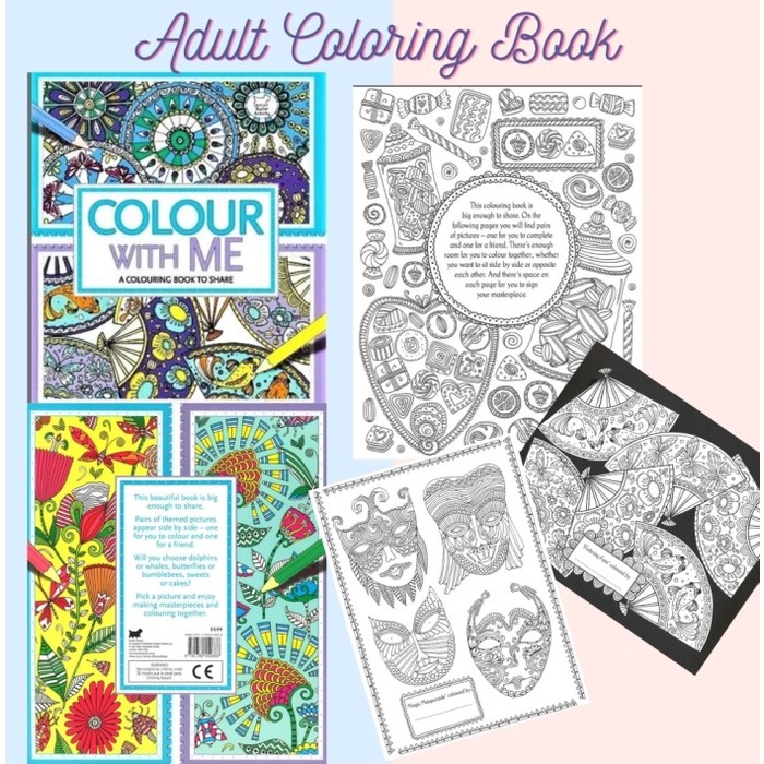 Jual Promo Adult Coloring Book Buku Mewarnai Dewasa Art Therapy