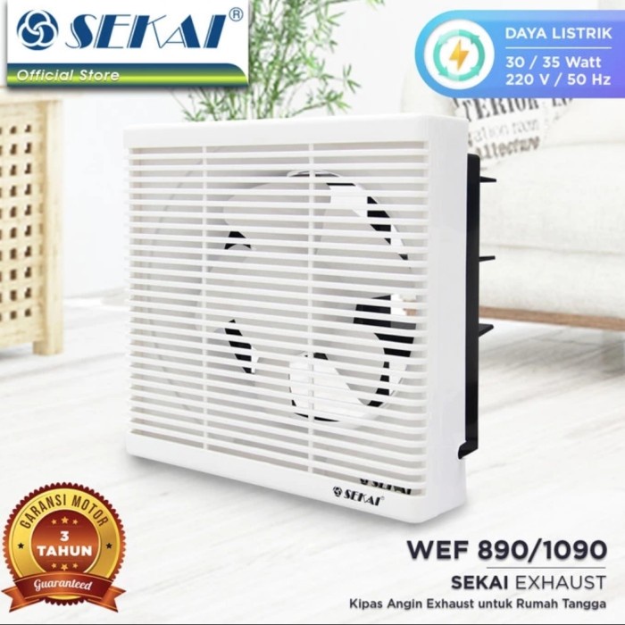 Jual Sekai Wef Wall Exhaust Fan Hexsos Dinding Inch Cm Wef Shopee Indonesia