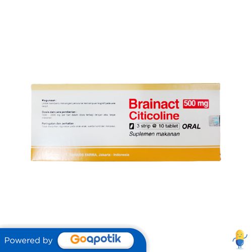 Jual Brainact 500 Mg Box 30 Tablet | Shopee Indonesia