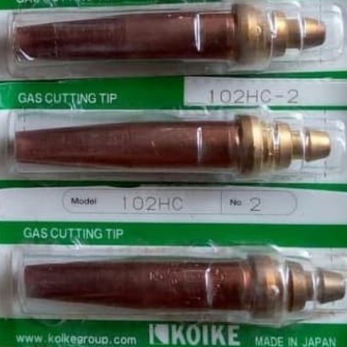Jual Cutting Tip Koike Acetylene 102HC no 2 ORIGINAL Shopee Indonesia